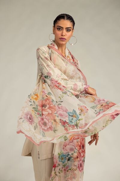 Embroidered Mesuri Mesuri Floral Dupatta