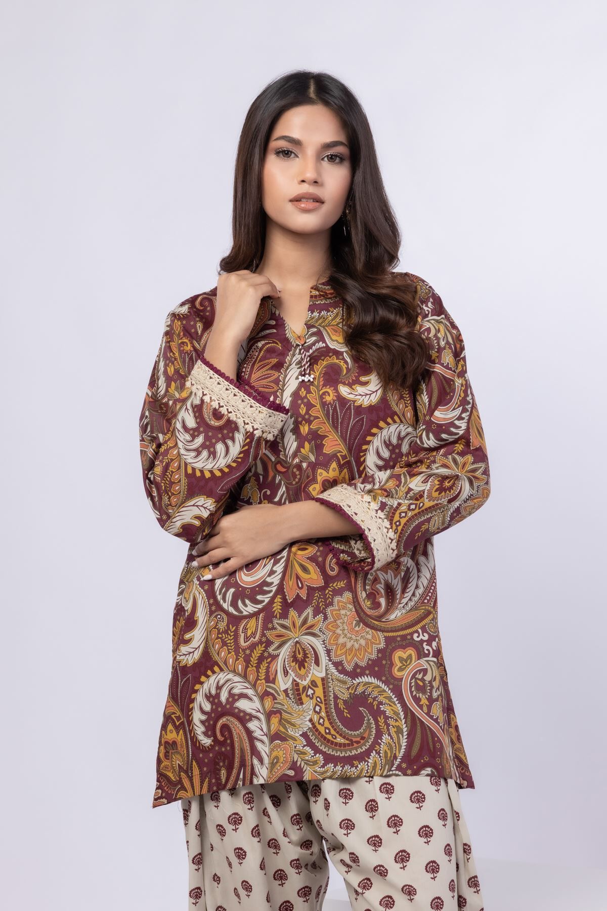 Buy Kurta | 0.0 N/A | 25-06-6E8-05TA-VG_MULTI | Khaadi Pakistan