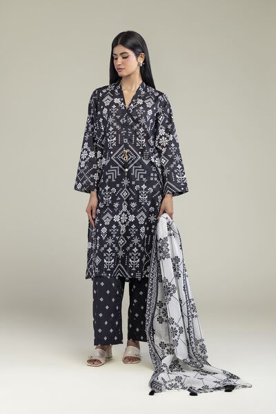 Printed Lawn Fabrics 3 Piece
