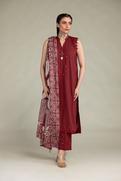 Sleeveless Longline Kurta, image 1