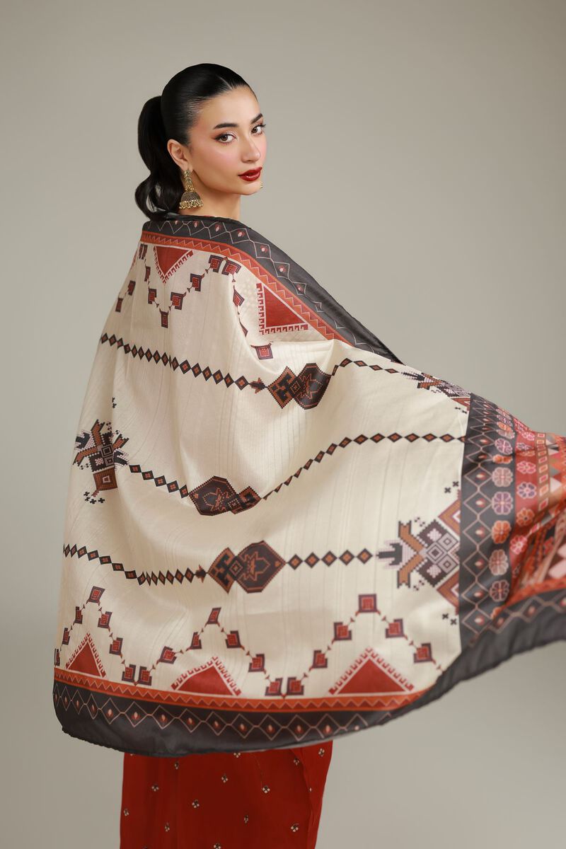 Printed Silk Dupatta