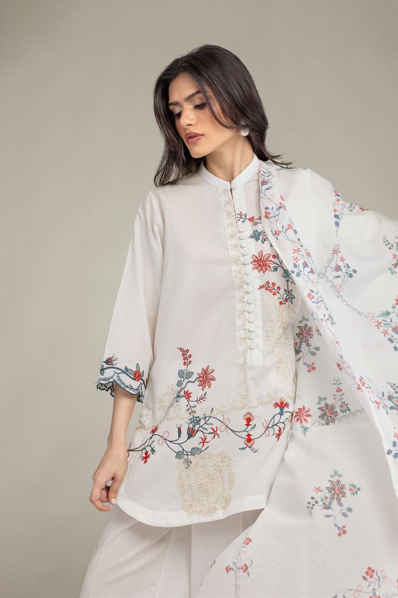 Floral Cotton Dupatta