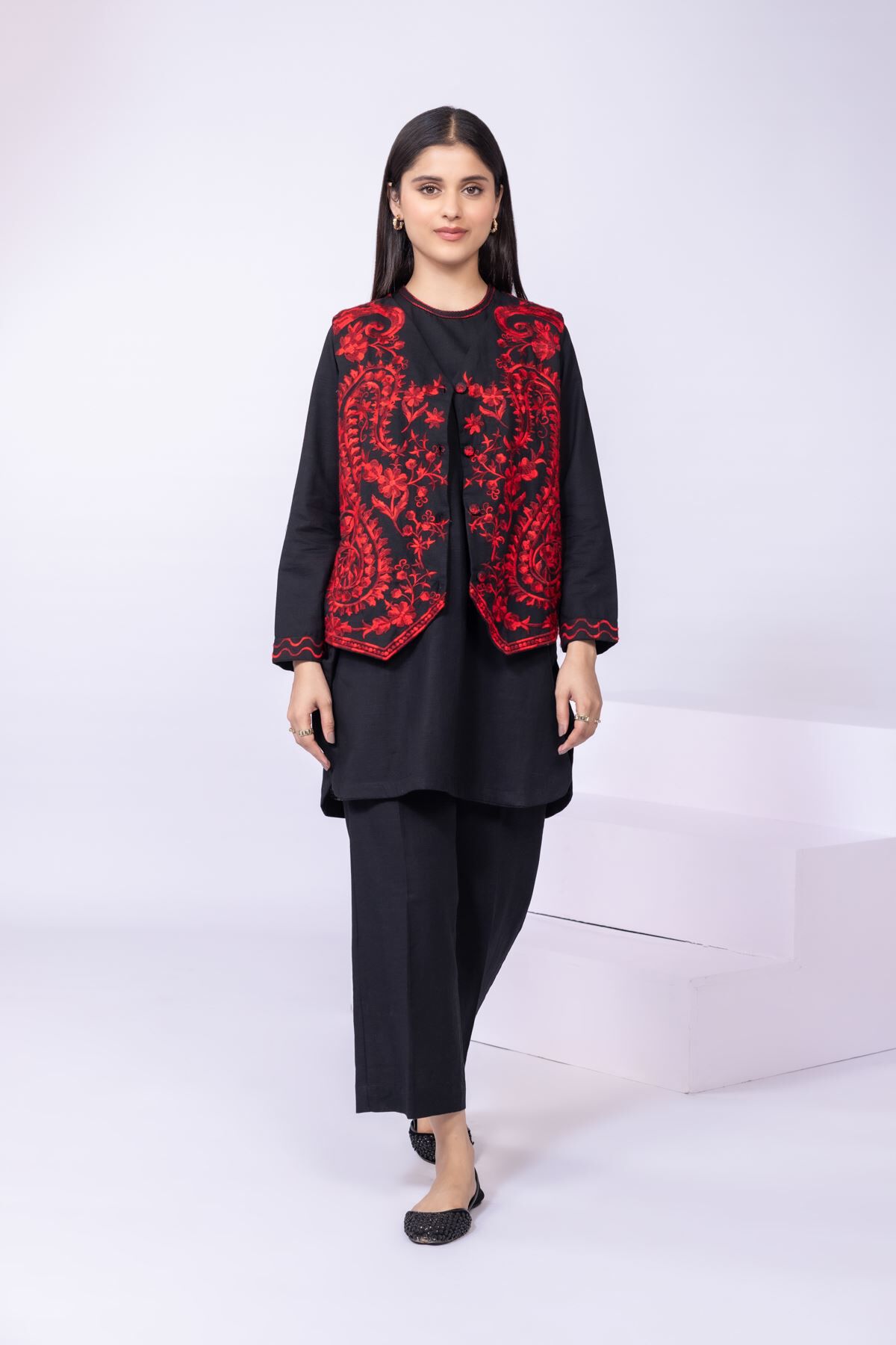 Buy Waistcoat 5000.00 PKR EEO24601A VG MULTI Khaadi Pakistan