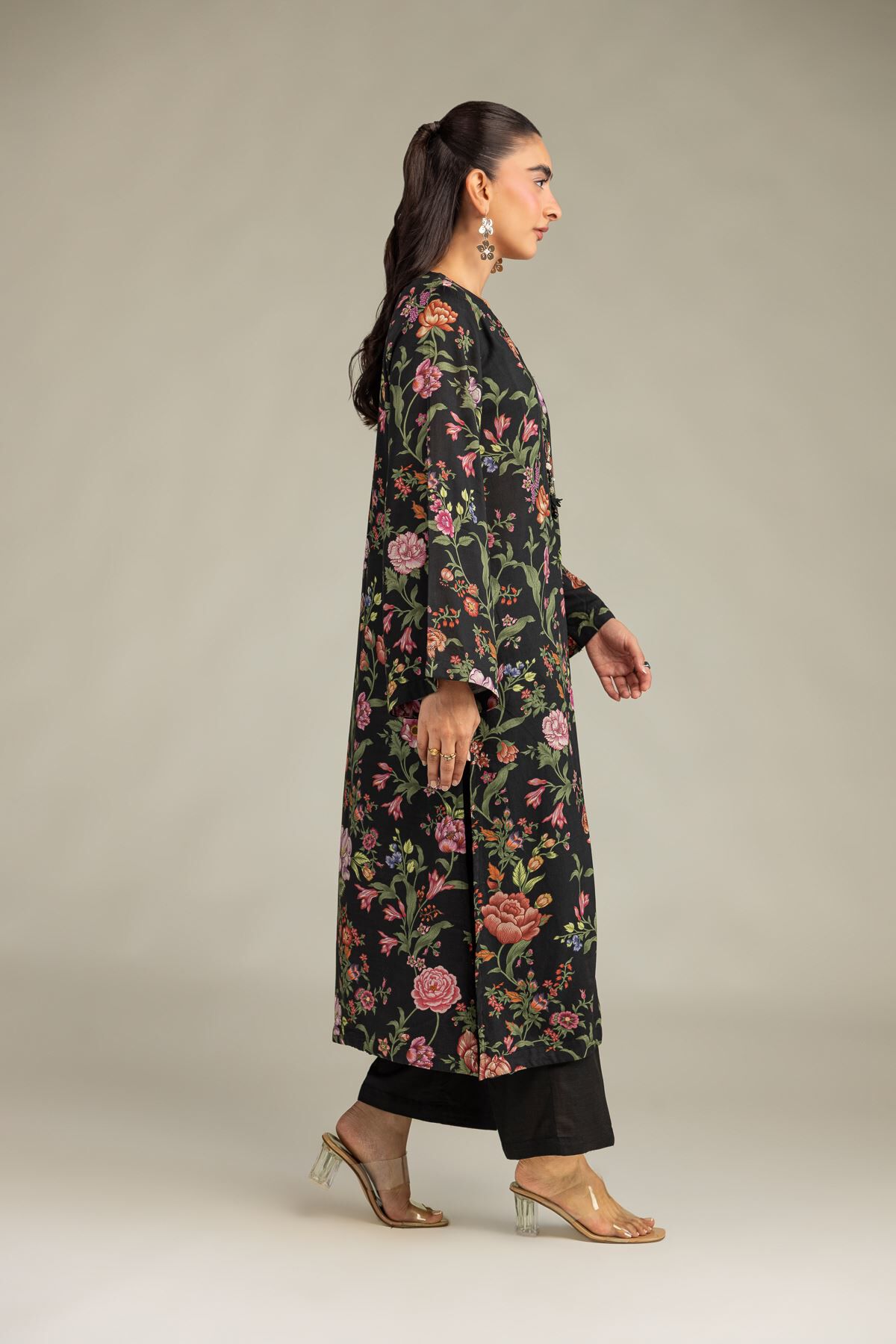 Khaadi - Black Solid Pants