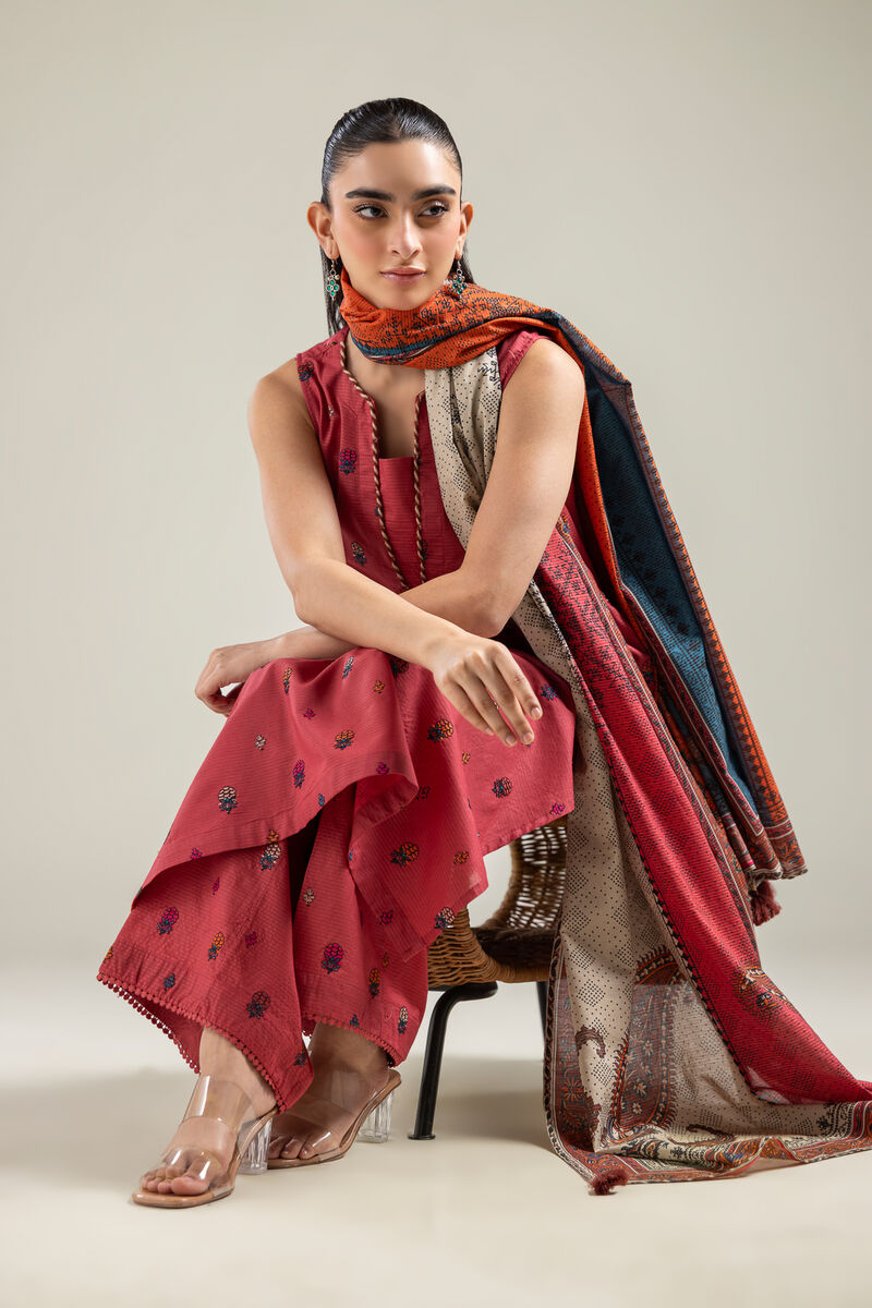 Geometric Tassel Dupatta