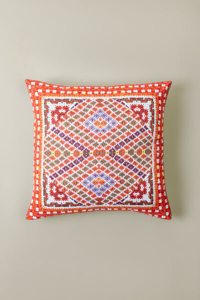 Printed Poly Sateen 16x16in Cushion Cover