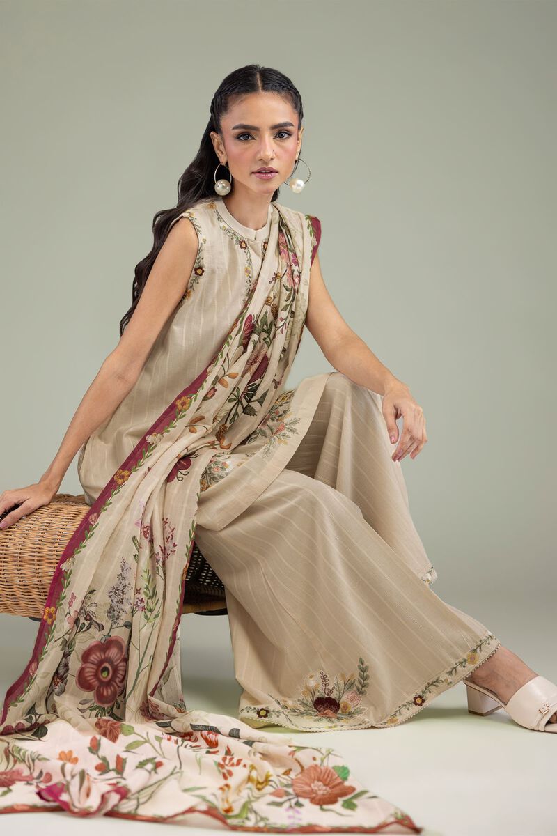 Floral Cotton Dupatta view 2