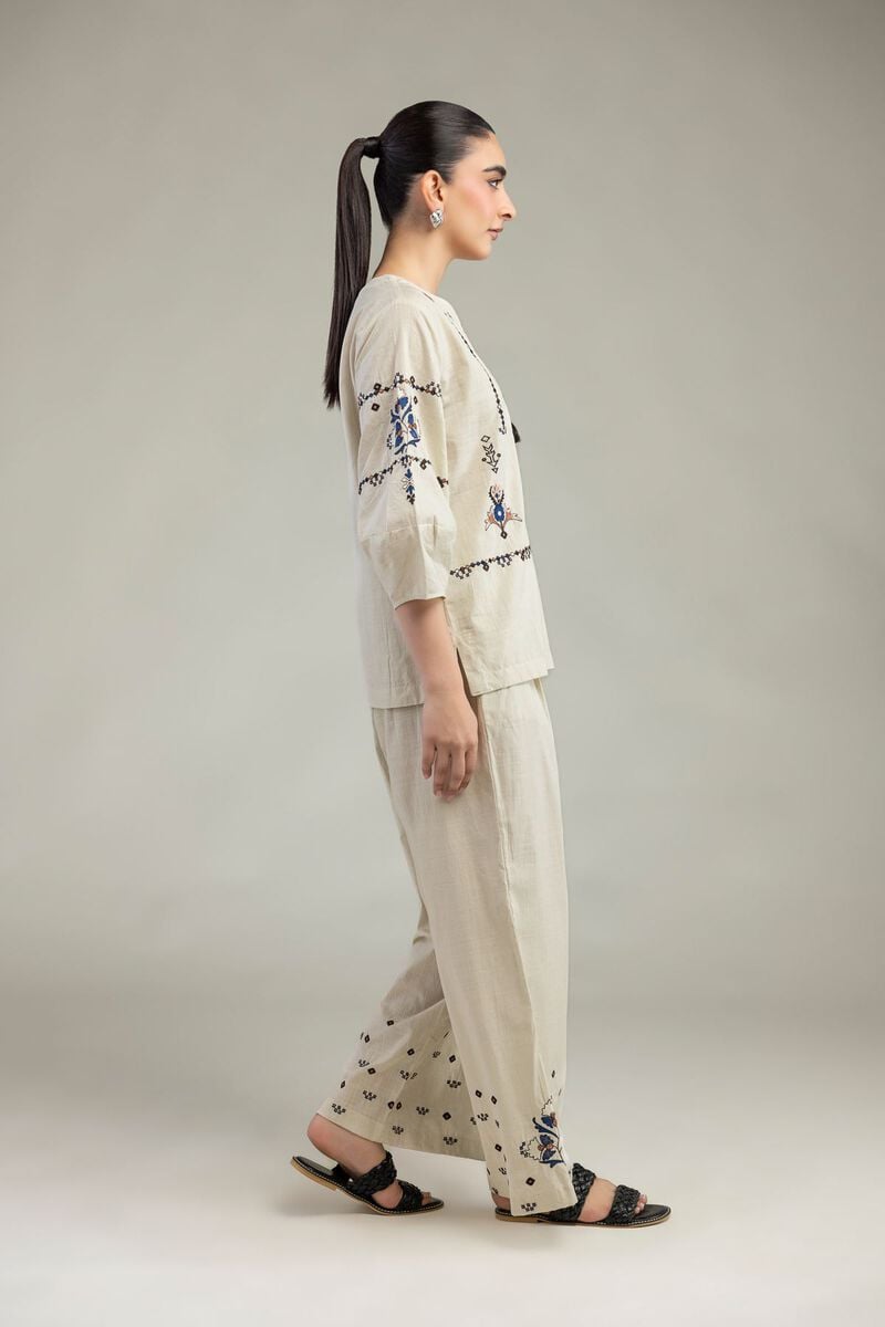 Floral Cotton Trousers