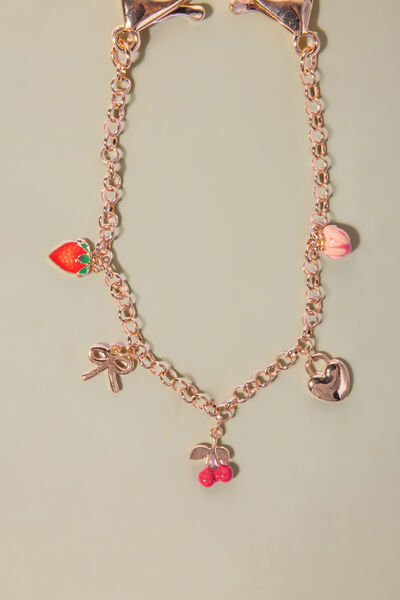 Embellished Metal Single Anklet