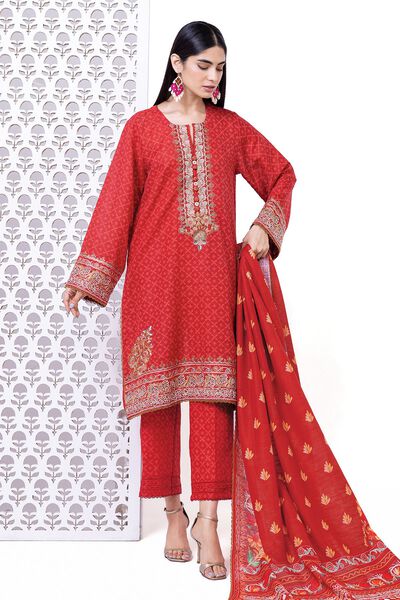 Embroidered | Light Khaddar | Fabrics 3 Piece | PKR 3,600