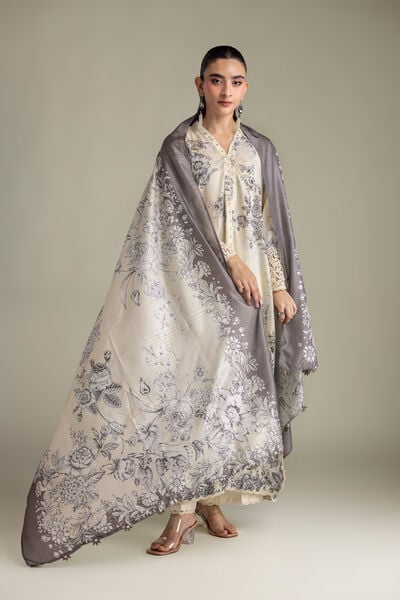Printed Mesuri Floral Mesuri Dupatta