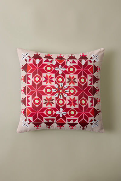 Printed Poly Sateen 16x16in Cushion Cover