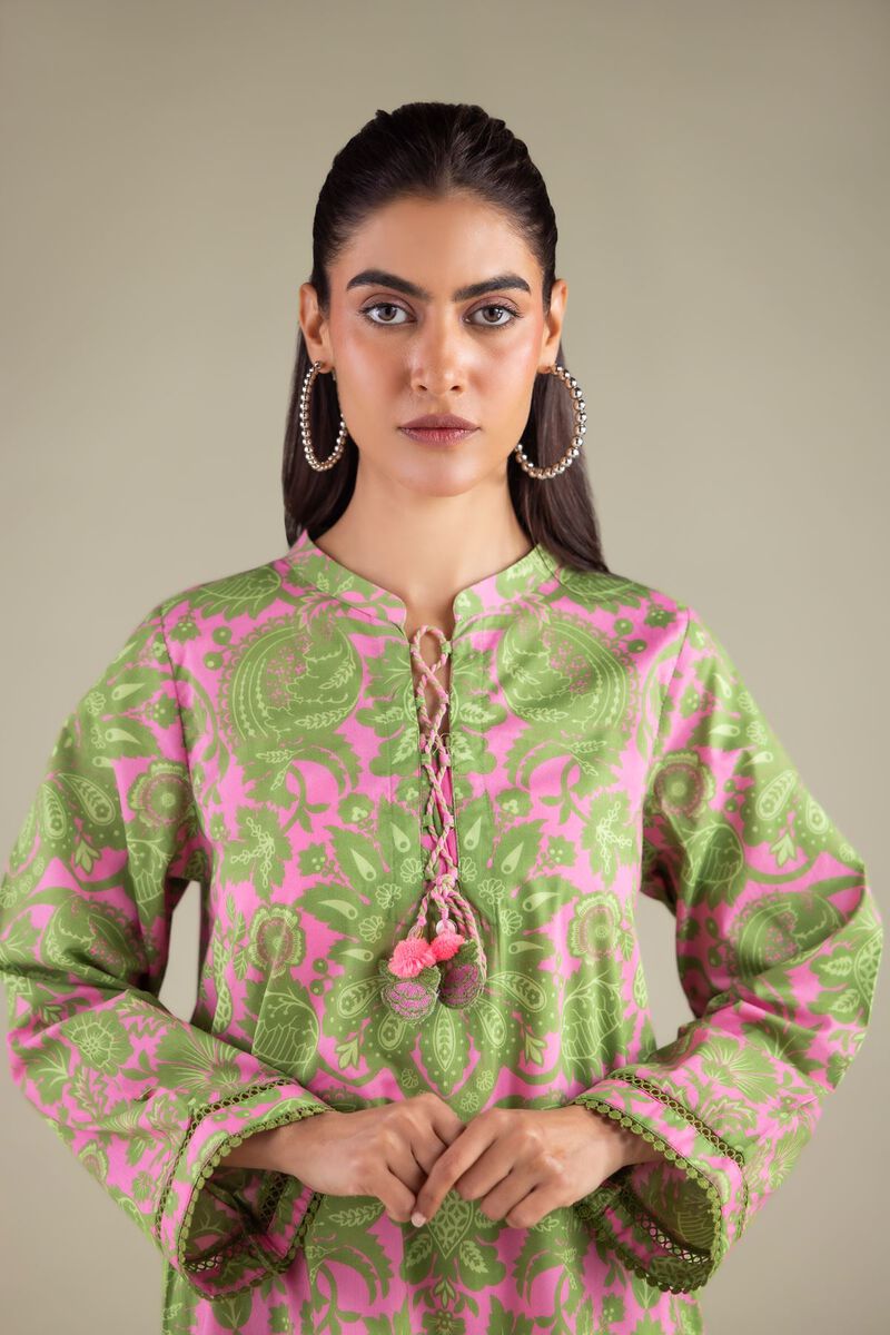 Long Floral Kurta
