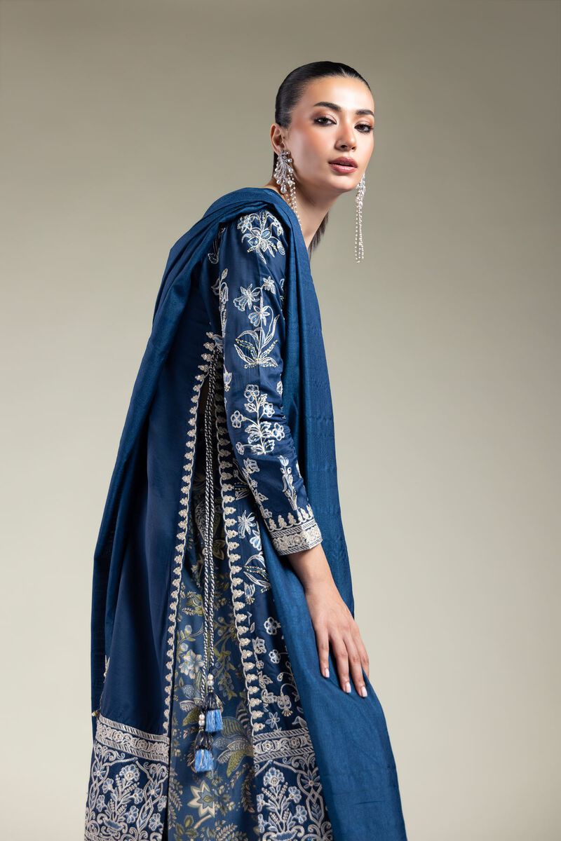 Navy Silk Set