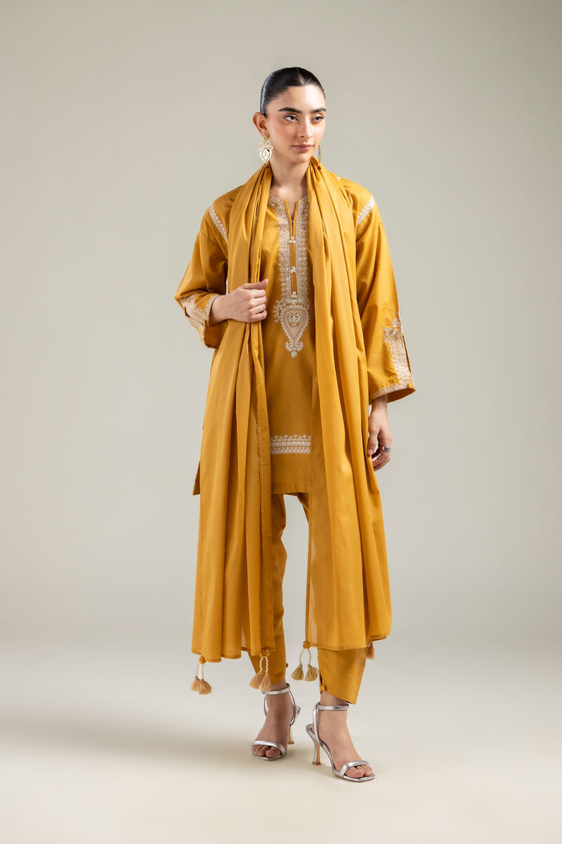 Mustard Lawn Dupatta