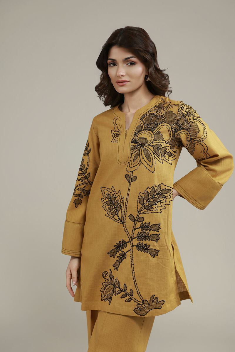 Floral Threadwork Kurta