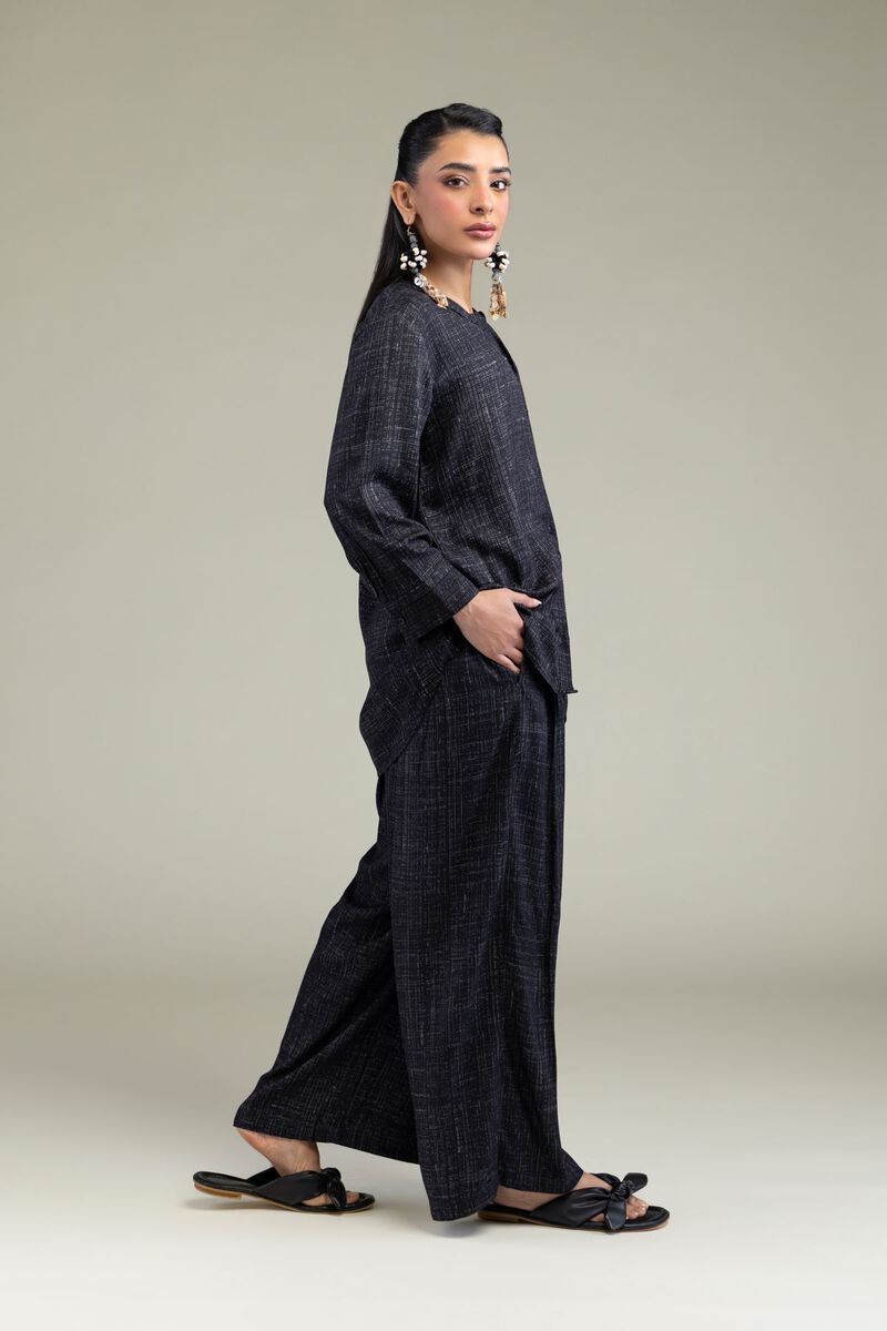 Black Viscose Trousers