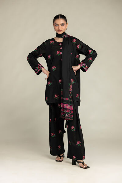 Black Cambric Shalwar, image 1