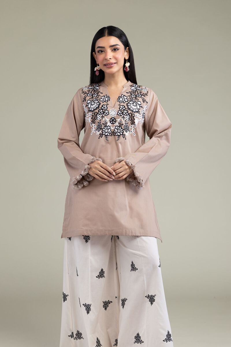 Floral Beige Kurta