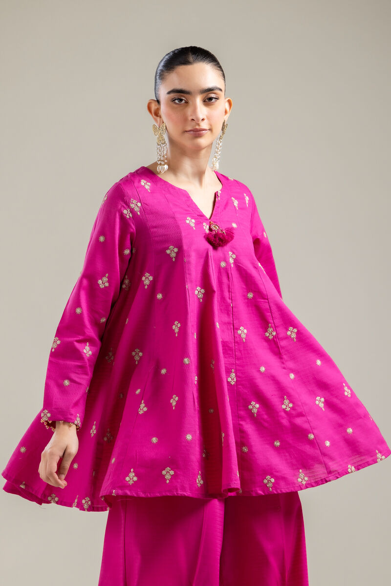 Cotton Magenta Kurta