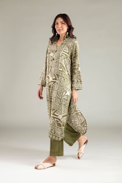 Solid Straight Pants, image 1