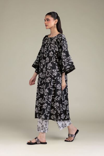 Floral Cotton Pants, image 1