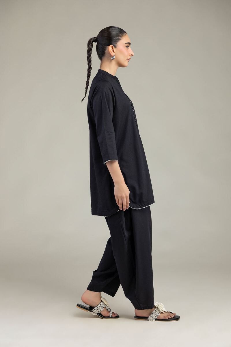Black Cotton Pants