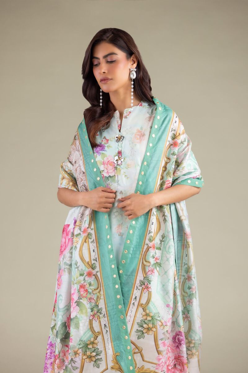 Floral Draped Dupatta