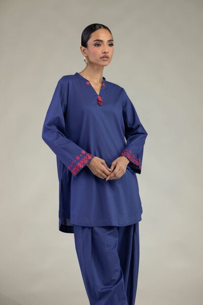Short V-Neck Kurta, image 1