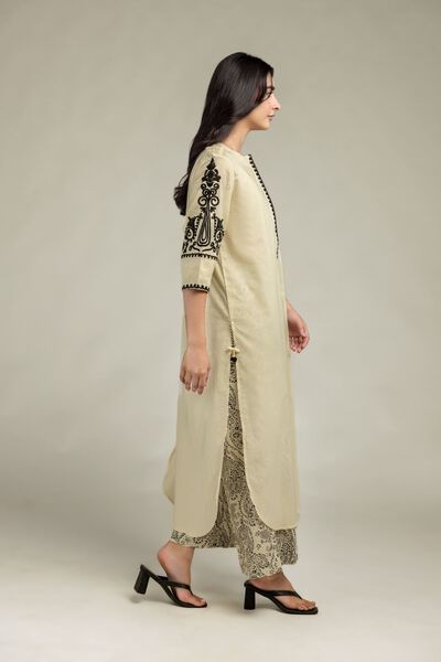 Embroidered Cambric Paisley Cambric Pants