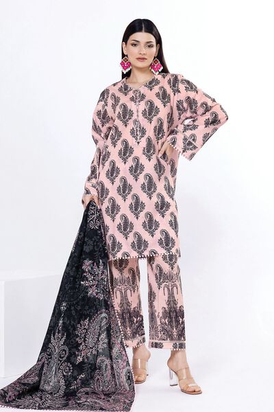 Printed | Slub Lawn | Fabrics 3 Piece | PKR 3,500