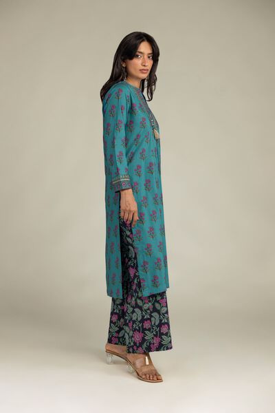 Floral Black Pants, image 1