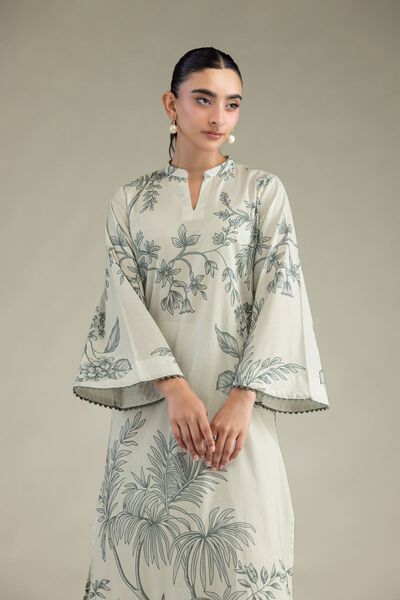 Printed Cambric Floral Cambric Kurta