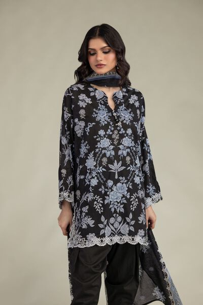 Embroidered | Lawn | Black Lawn Kurta | PKR 3,000