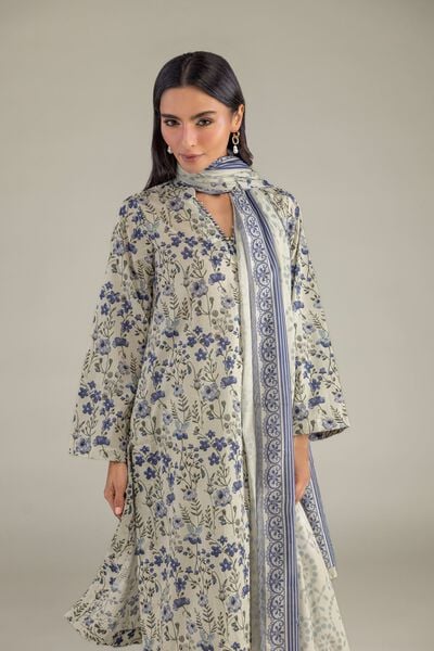 Floral Longline Kurta, image 1