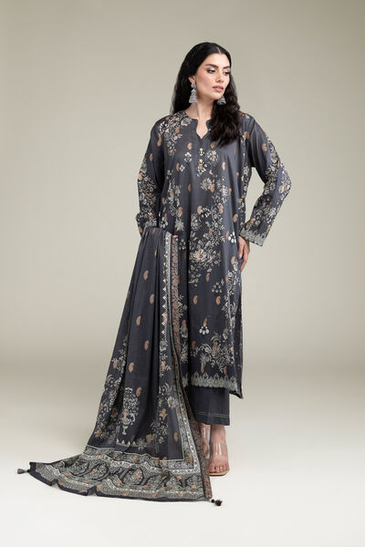 Printed Jacquard Fabrics 3 Piece