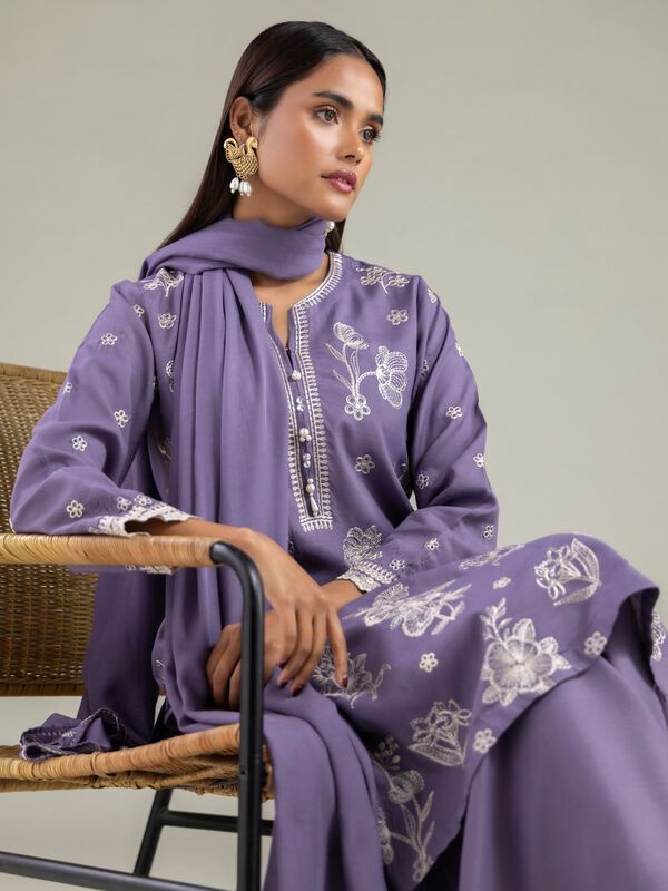 Floral V-Neck Kurta