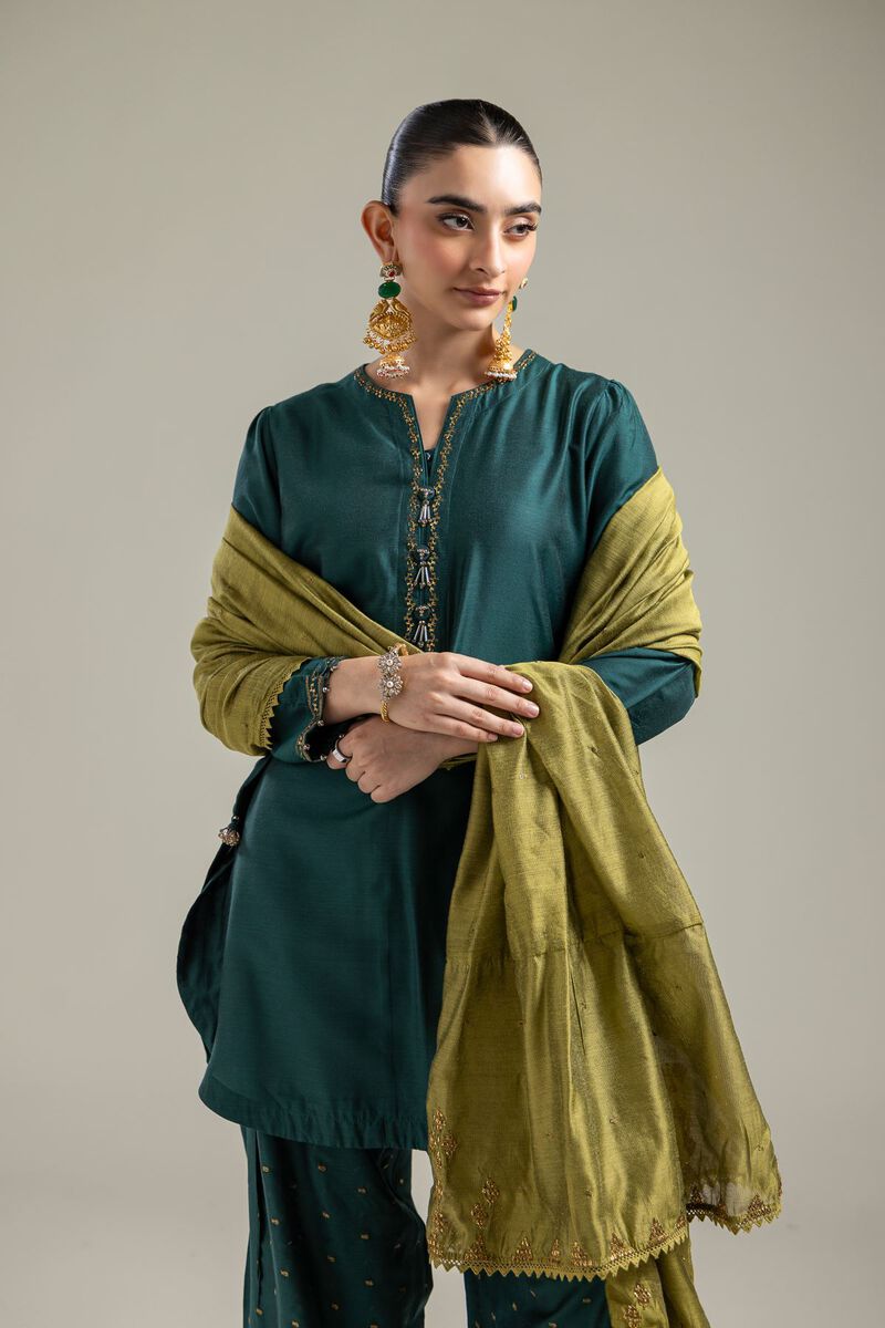 Olive Net Dupatta