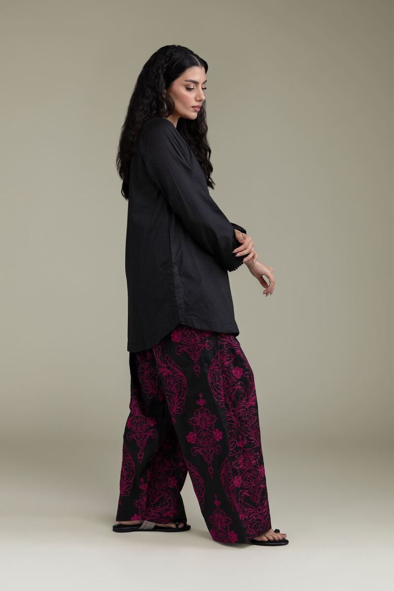 Black Cotton Pants