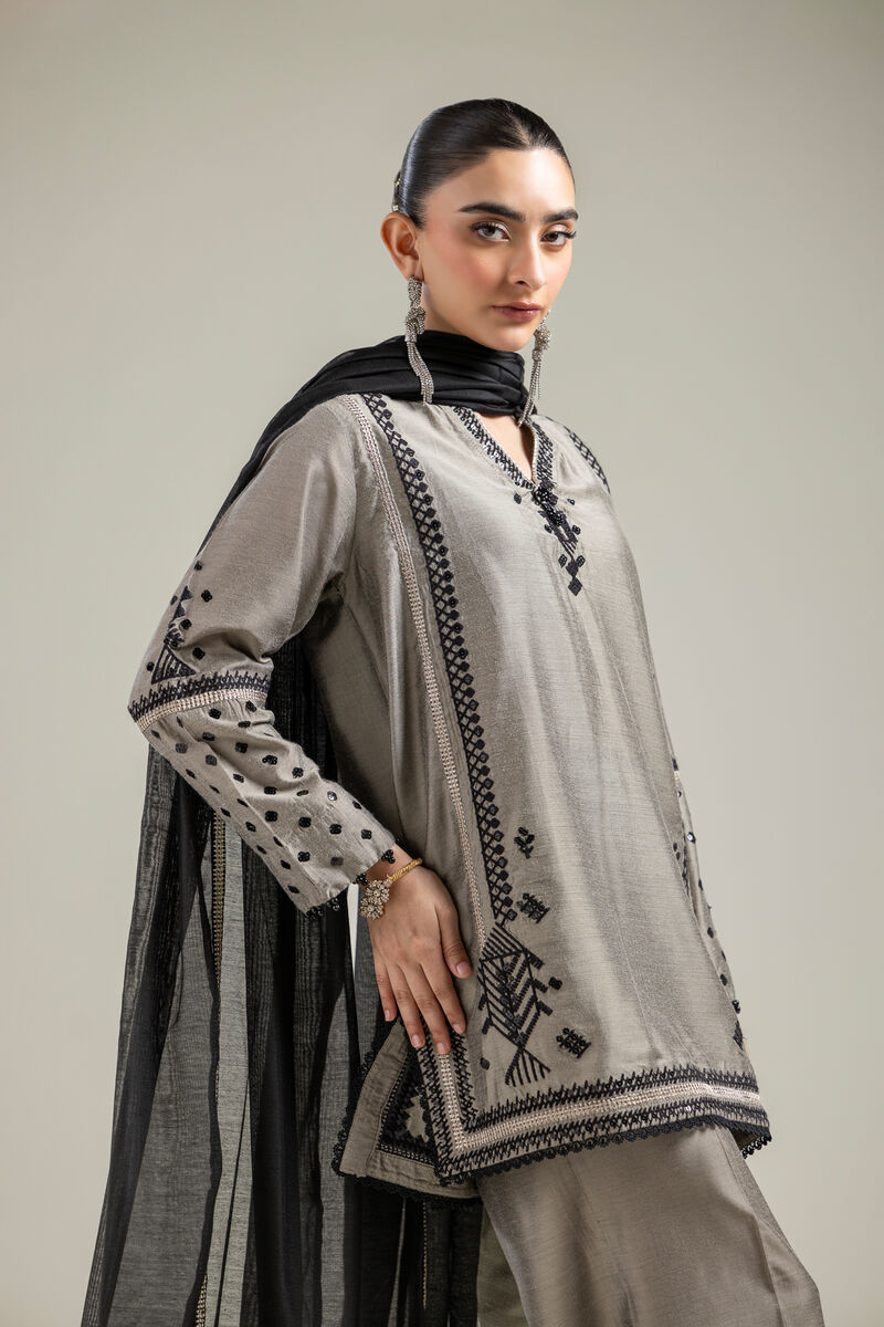 Black Cotton Dupatta