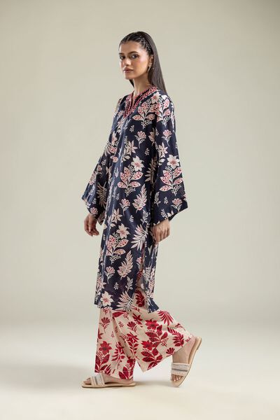 Cotton Floral Pants, image 1
