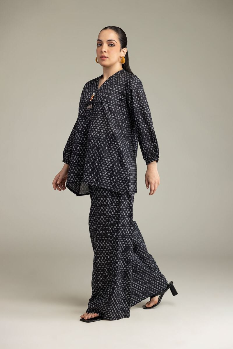 Black Viscose Trousers