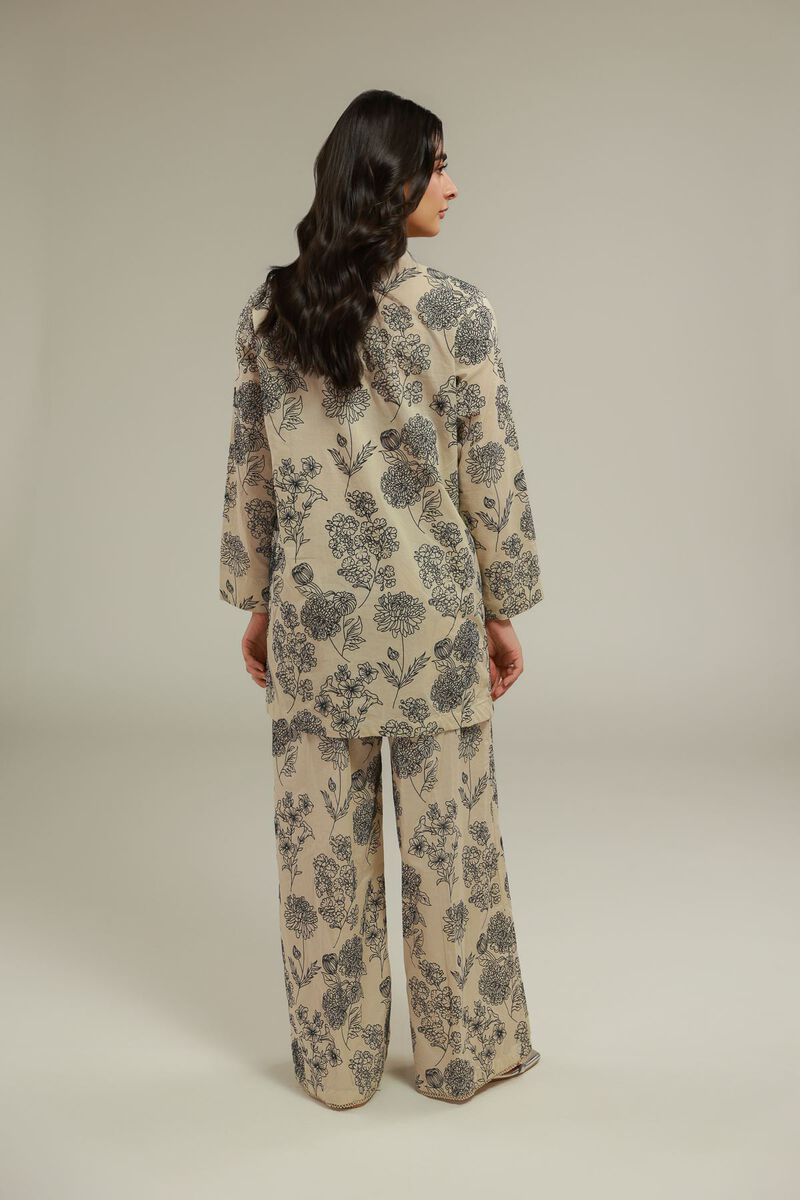 Floral Buttoned Kurta