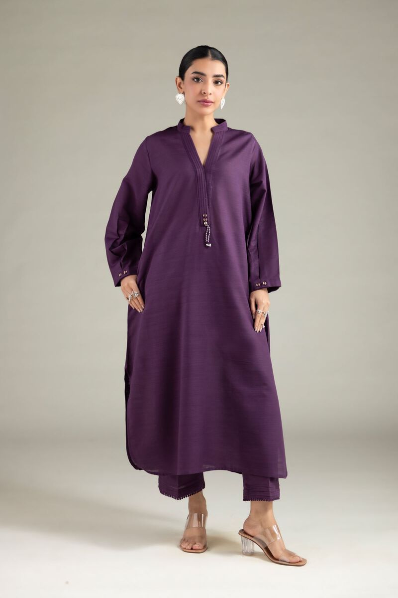 Solid Straight Pants