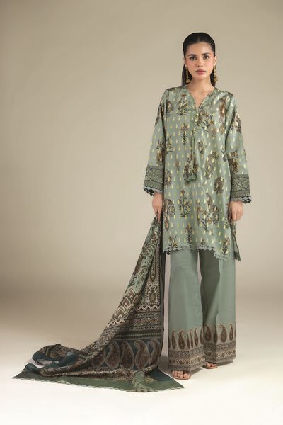 Printed Jacquard Fabrics 3 Piece