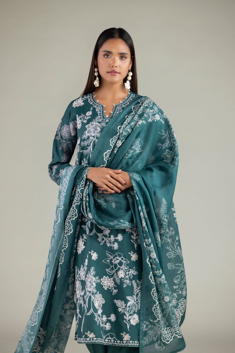 Floral Thread Dupatta