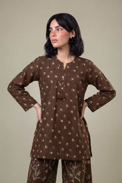 Printed Light Khaddar Tailored 2-Piece Set