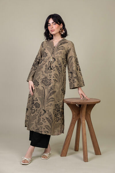 Printed Light Khaddar Tailored 2-Piece Set
