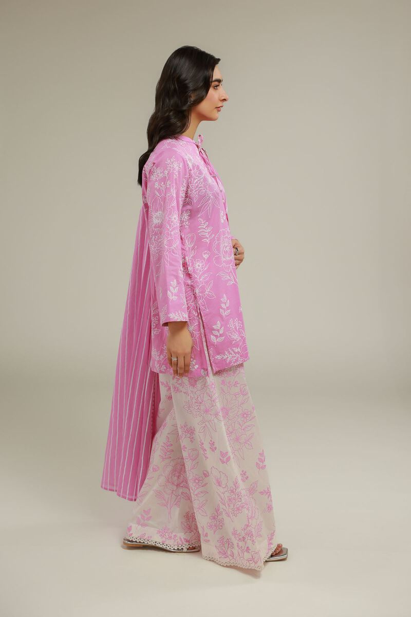 Striped Lawn Dupatta
