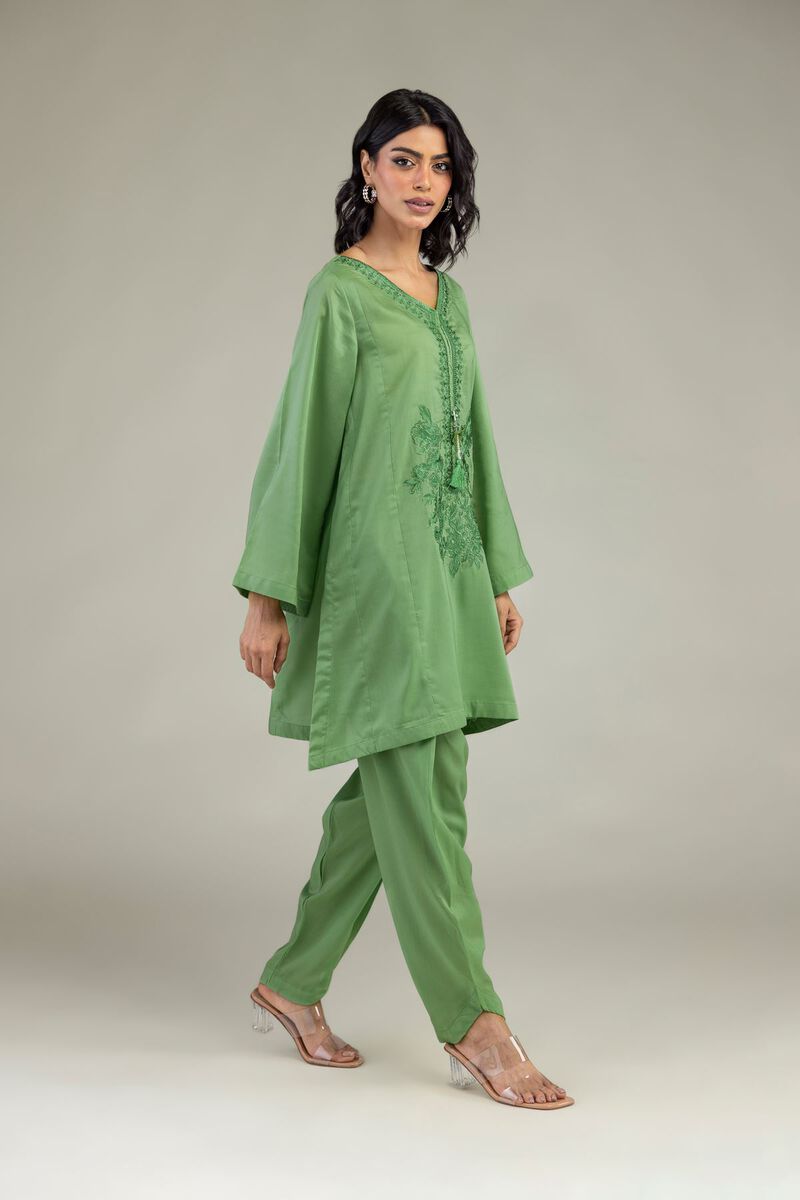 Dyed Green Shalwar